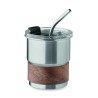 Vaso de acero inoxidable con funda de madera Mate 260 ml