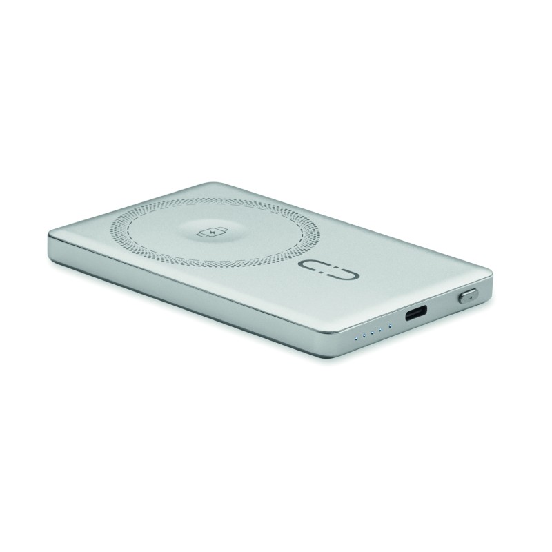 Powerbank magnético de aluminio reciclado Core 5000 mAh