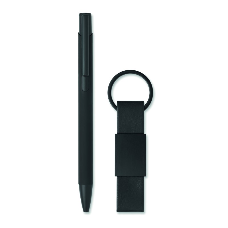 Set de bolígrafo y llavero de PU Escri Set