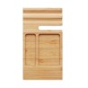 Set de sobremesa de bambú con soporte para móvil Trevis