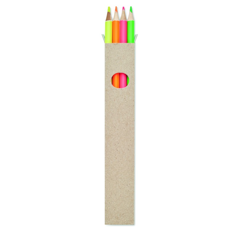 Set de 4 lápices resaltadores Bowy