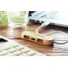 Hub USB-C de 3 puertos de bambú Vina C