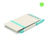Libreta A6 de cartón reciclado con bolígrafo Mito Set