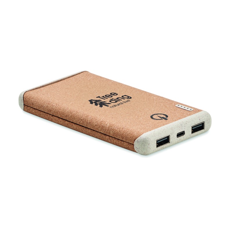 Powerbank inalámbrico de corcho Ralia 10000 mAh