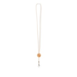 Lanyard de algodón con mosquetón Kara